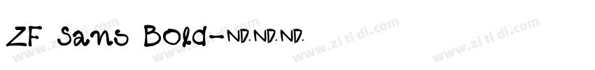 ZF Sans Bold字体转换